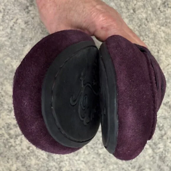 Born Women's brown maroon suede upper loafer, size 9.5/41 - Picture 7 of 8